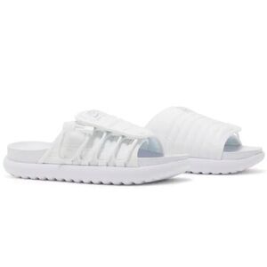 NEW NIKE Asuna 2 Unisex Slide Sandals White Quilted Size 6 US Women’s